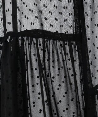 AMERICAN HOLIC ティアードドットキャミワンピース Black