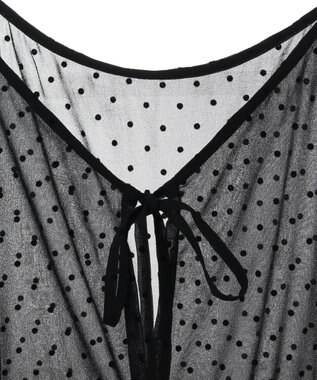 AMERICAN HOLIC ティアードドットキャミワンピース Black