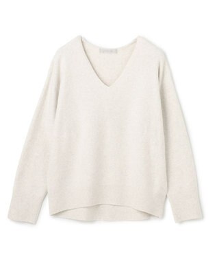 UNFILO ふわふわニット Vネック 【WEB限定】グレージュ
