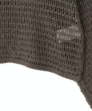 AMERICAN HOLIC 刺繍メッシュプルオーバー Charcoal Gray