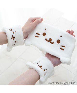 Mother garden しろたん ふわふわリストバンド 2個セット ホワイト