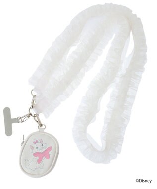 earth music&ecology Ｄｉｓｎｅｙ／チュールフリルスマホショルダー White