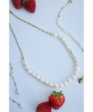 TOCCA PEARL STATION EARRINGS 淡水バロックパール イヤリング ゴールド系