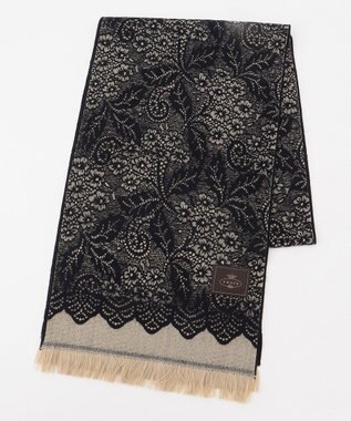 TOCCA JAQUARD LACE STOLE ストール ブラック系