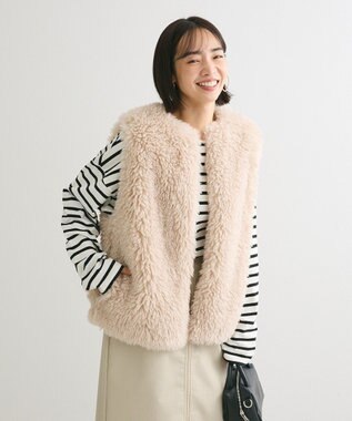 Green Parks ・ＥＬＥＮＣＡＲＥ　ＤＵＥ　シープファーベスト Light Beige