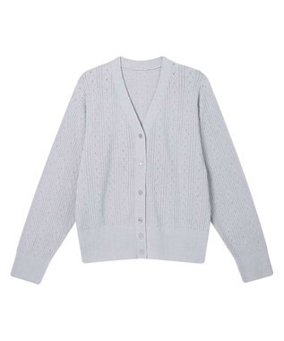 une nana cool とろみ素材がここちよいカーディガン　ｍｏｉ　ｒｏｏｍ（モアルーム） グレー