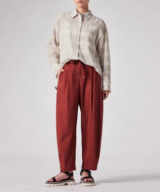 Paul Smith ワッシャーチェック シアー 長袖 シャツ オフホワイト