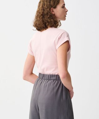 uncrave ダブルフェイスジャージー 2WAYスリットトップス ピンク