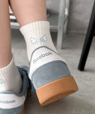 WEGO バック刺繍アンクルパイルソックス