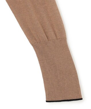 JOSEPH リファインド コットンシルク　ロングスリーブニット Frozen Mocha