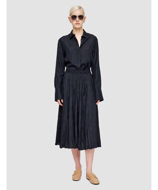 JOSEPH 【洗える】ハボタイ　ナチュラルプリーツスカート Navy