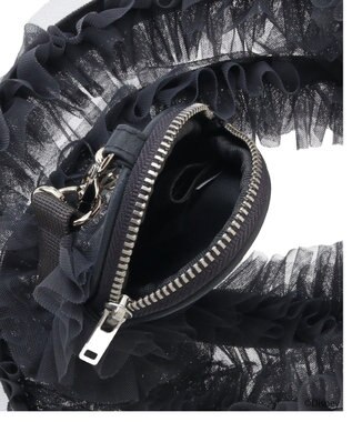 earth music&ecology Ｄｉｓｎｅｙ／チュールフリルスマホショルダー Black