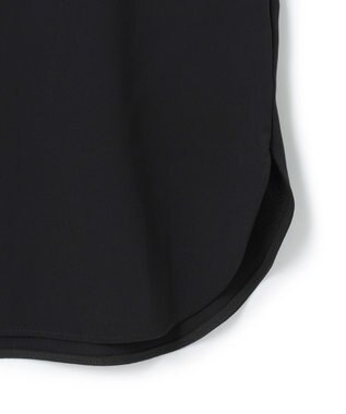 UNFILO ドレープサテンブラウス [NEW]ブラック