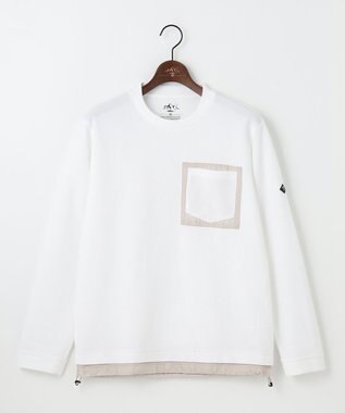 JOSEPH ABBOUD MOUNTAIN 【吸水速乾/通気性】ハイゲージワッフル Ｔシャツ ホワイト系