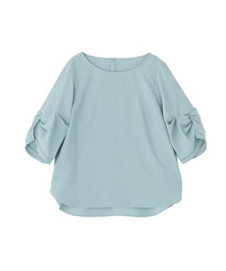 YECCA VECCA ハシゴレースタックスリーブブラウス Green