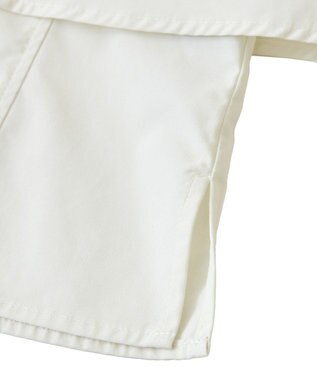 earth music&ecology ロールアップスリーブボクシーシャツ Off White