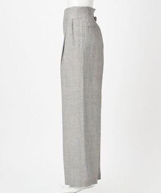 23区 【GOLD LABEL】ウールリネン ワイドパンツ グレー系