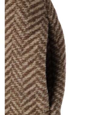 CRAFT STANDARD BOUTIQUE ウール混ガンパッチロングコート Brown