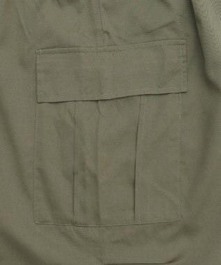 WEGO 【ウエストゴム】イージーカーゴパンツ カーキ