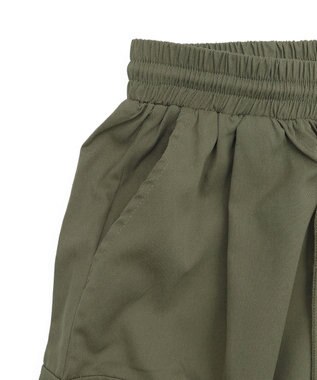 WEGO 【ウエストゴム】イージーカーゴパンツ カーキ