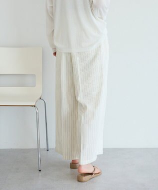 CRAFT STANDARD BOUTIQUE イージースラックス Stripe Ivory