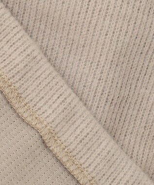 ANY L リブ起毛モックネックプルオーバー モカ