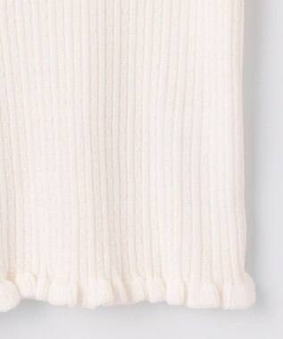 組曲 KIDS 【150-160cm】リブ ニット オフホワイト系