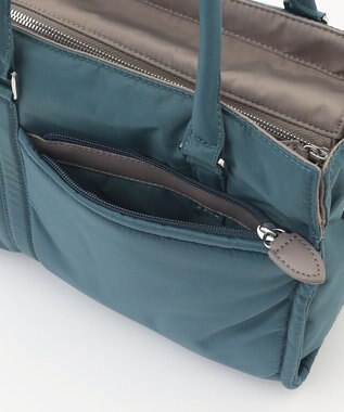 Y'SACCS ツイルナイロン　スクエアトート　Sサイズ ブルーグリーン