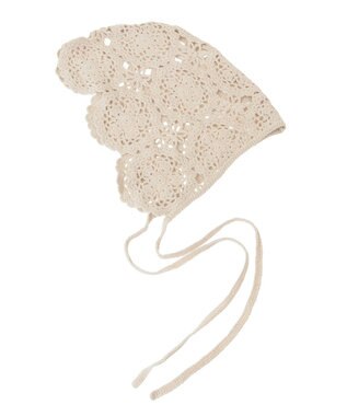 earth music&ecology レースバブーシュカ Ecru