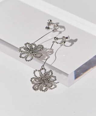 AMERICAN HOLIC フラワービーズイヤリング Silver