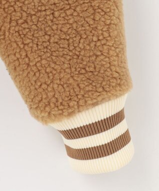 PW CIRCULUS 【WOMEN】【撥水/防風】リバーシブル ボア ジップアップ ブルゾン ベージュ×オレンジ