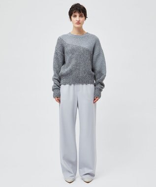 BEIGE， CORBY / ウエストゴムワイドパンツ Sax