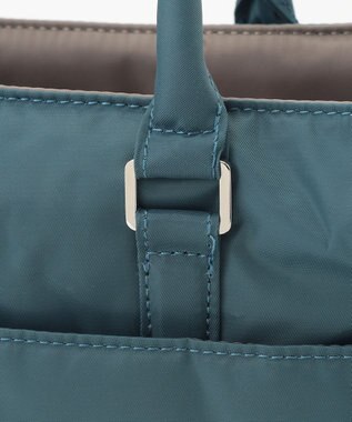 Y'SACCS ツイルナイロン　スクエアトート　Sサイズ ブルーグリーン