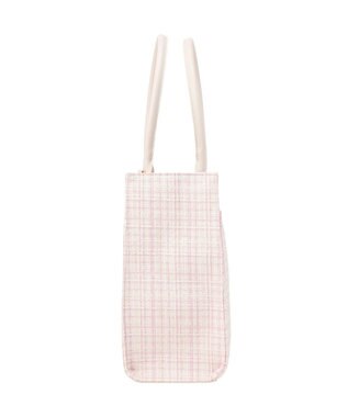 Maison de FLEUR ビジューツイードスクエアトートバッグ Light Pink
