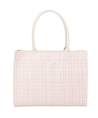 Maison de FLEUR ビジューツイードスクエアトートバッグ Light Pink