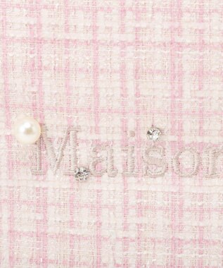 Maison de FLEUR ビジューツイードスクエアトートバッグ Light Pink