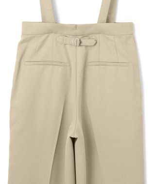 ICB L 【CLASSY.1月号掲載・2WAY・洗える】 クリアサテン ワイドストレートパンツ ベージュ系