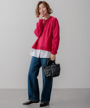 23区 【WEB&一部店舗限定カラーあり/Oggi2月号掲載】カラー スウェット [一部店舗限定カラー]ルビー(7月)