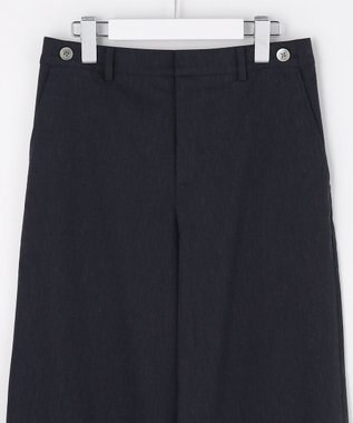 J.PRESS LADIES セルロースリネンストレッチ セミワイド パンツ ネイビー系