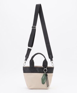 UNFILO ナイロン ミニトートバッグ ベージュ