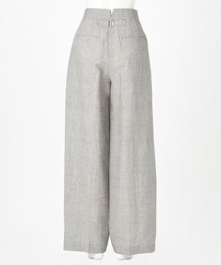 23区 【GOLD LABEL】ウールリネン ワイドパンツ グレー系