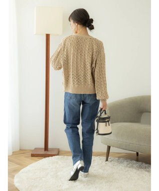 earth music&ecology テーパードデニムパンツ Light Indigo