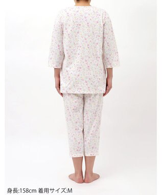 Wing 【数量限定　特別価格】 パジャマ 7分袖 8分丈 綿100％ 天竺素材 レディース EP8990 ウイング／ワコール ピンク