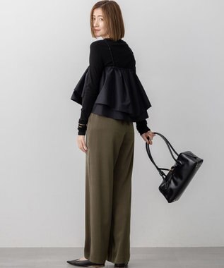 23区 S 【洗える】マルチタフタ ビスチェ ブラック系