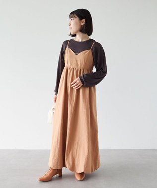 Green Parks シアーロゴ長袖プルオーバー Charcoal Gray