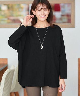 Tiaclasse L 【洗える】袖パールドルマントップス