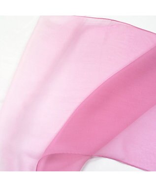 Marca ＜洗えるシルク＞【Marcaオリジナル】オンブレーロング ウォッシャブル シルクローン ロングスカーフ ピンクパープル