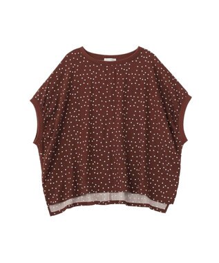Green Parks リブドッキングブラウス Brown