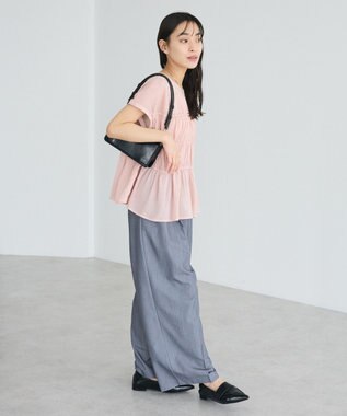 CRAFT STANDARD BOUTIQUE タックイージーワイドパンツ Gray Mixture