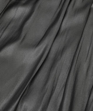 AMERICAN HOLIC 【選べる丈】チンツ加工ティアードスカート Black